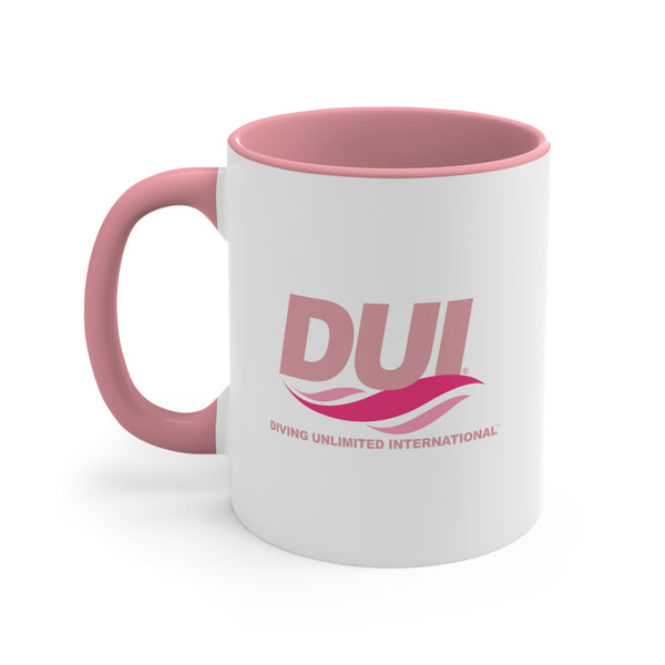 DUI Pink Coffee Mug, 11oz - DUI Pink Logo